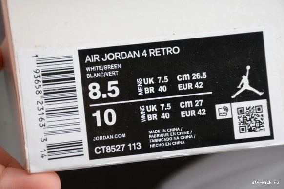 CT8527-113 Green 4 CT8527-113 Metallic  Retro Jordan Air 1220